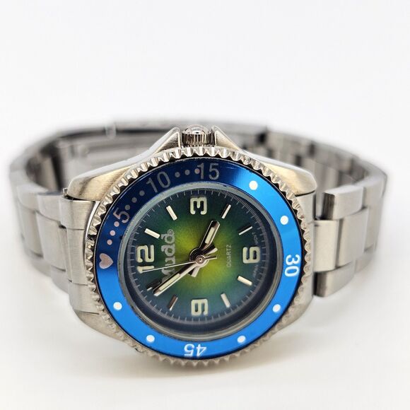 Mudd Women's Watch 27MM Multicolor Dial Gray Bracelet Band 6" New Battery - Picture 1 of 10